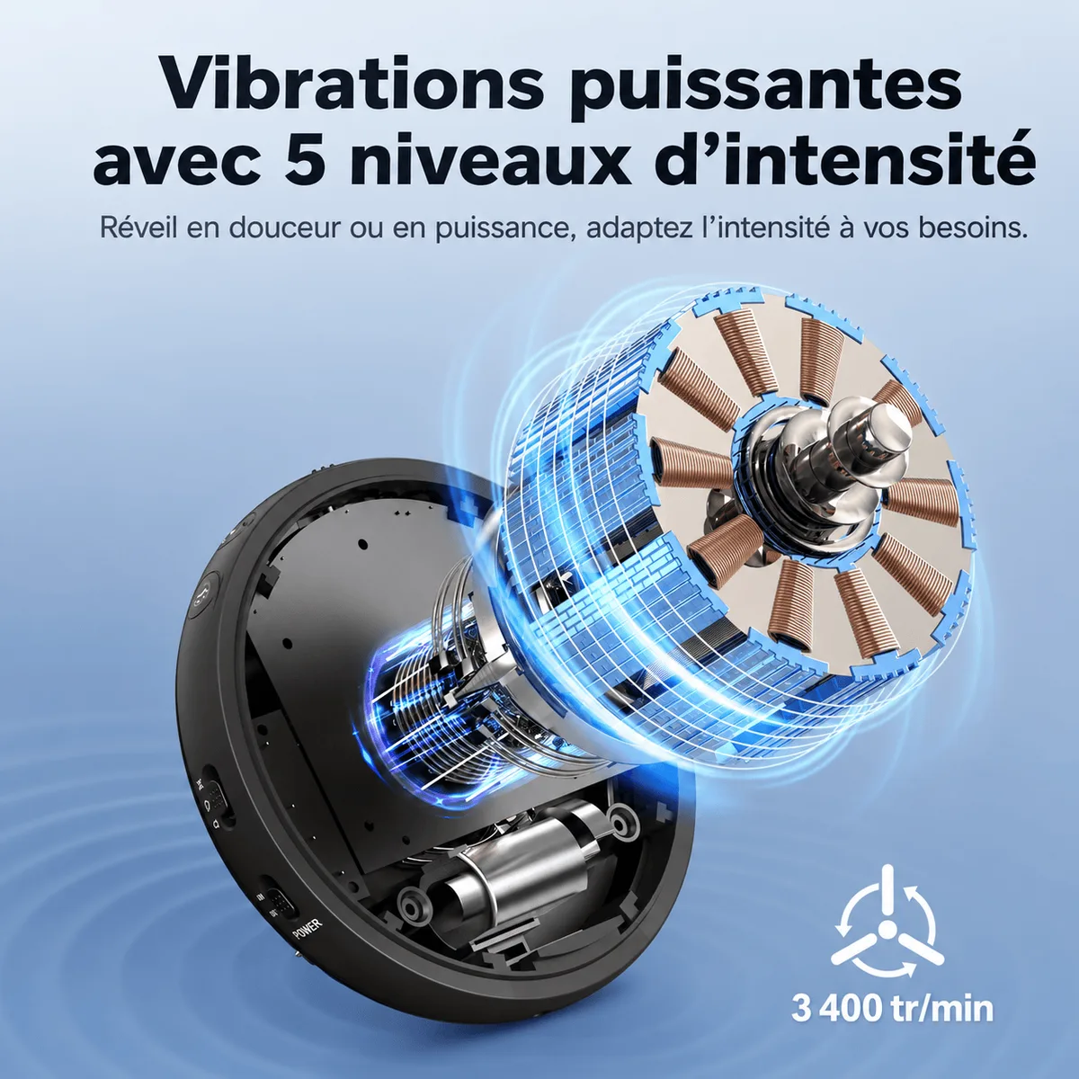 Réveil pour personne sourde