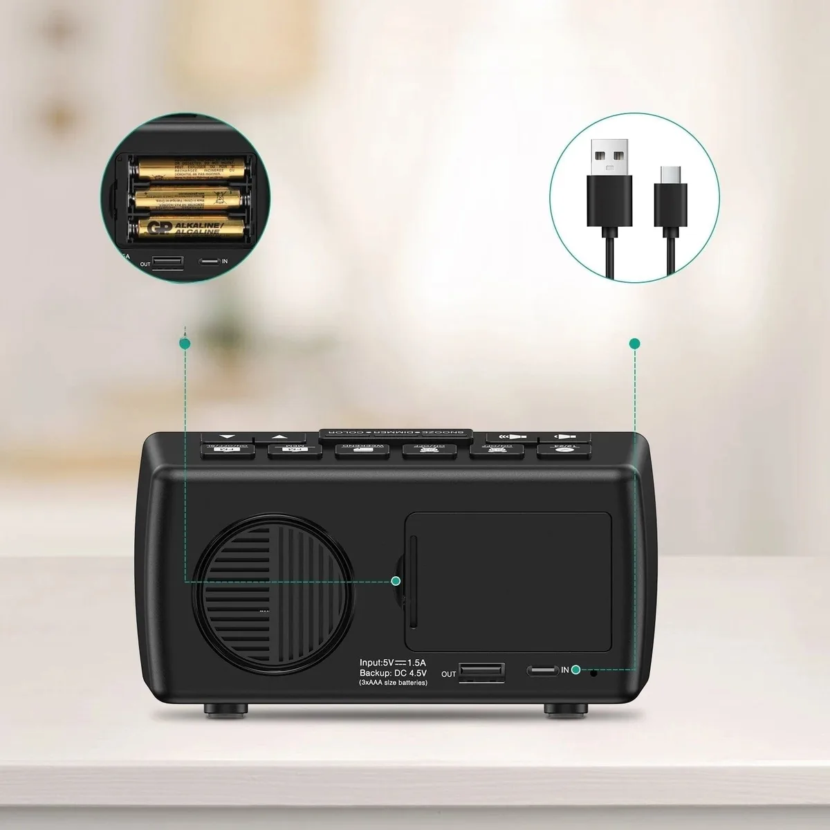 Radio réveil sans fil