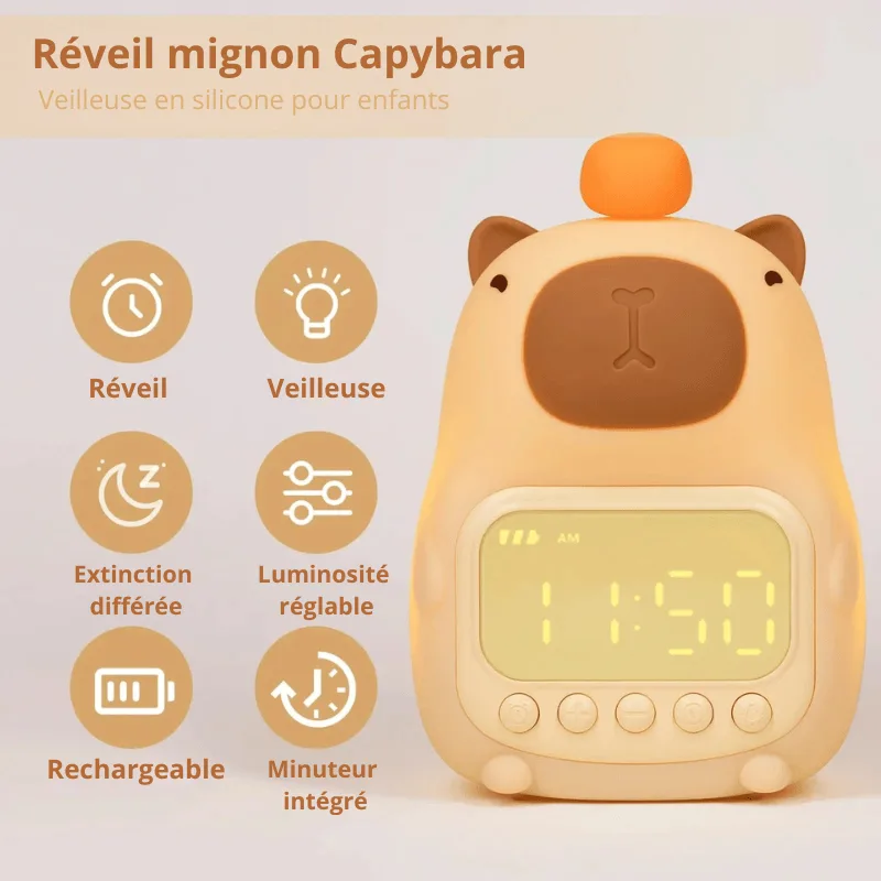 Réveil veilleuse mignon