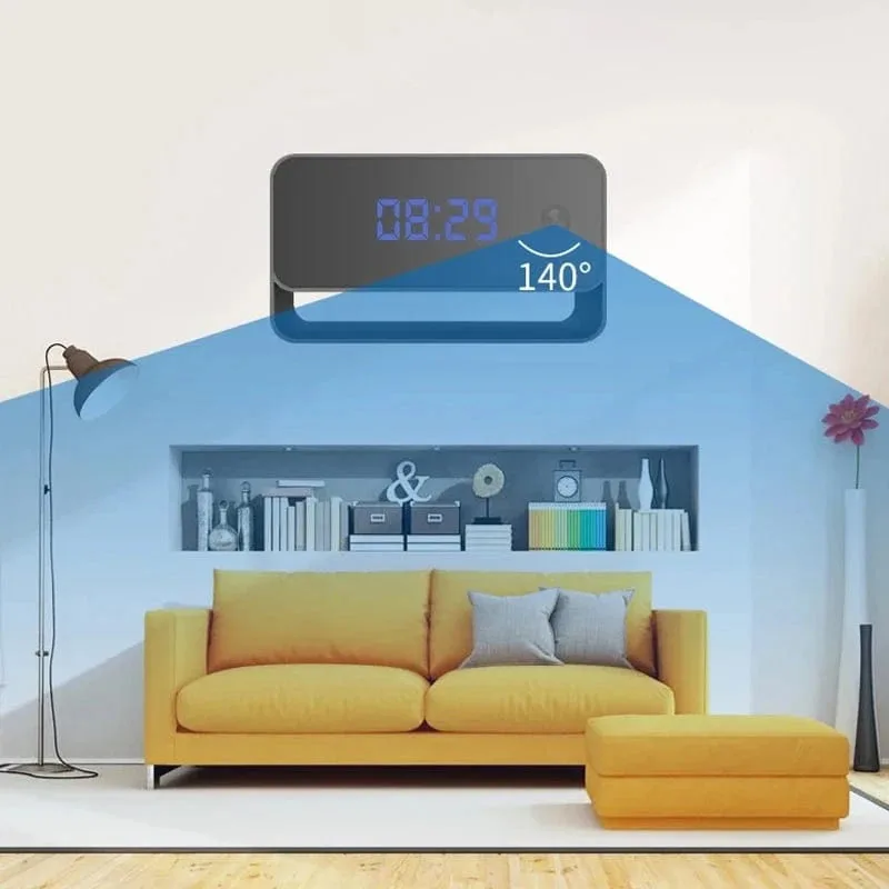 Réveil caméra espion avec vision nocturne