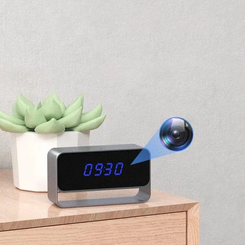 Réveil caméra espion avec vision nocturne
