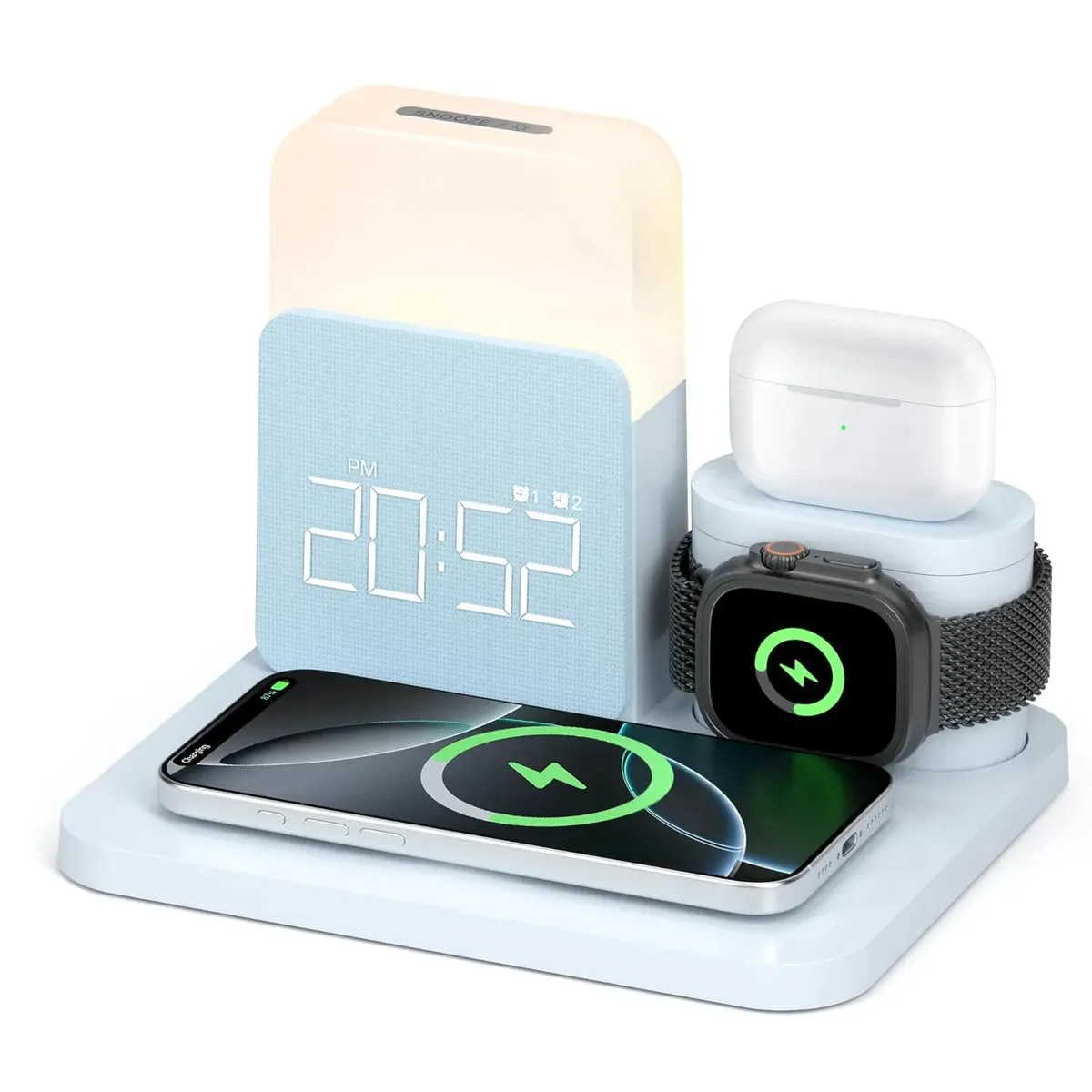 Réveil chargeur induction Apple Samsung