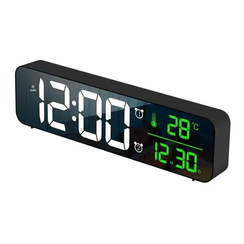 Réveil digital avec date et température