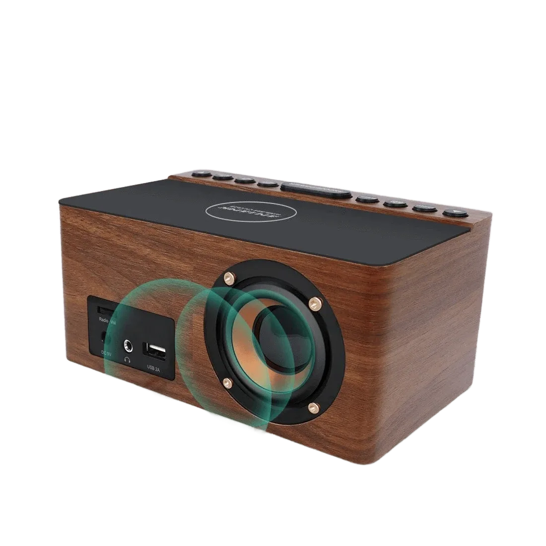 Radio réveil bois induction