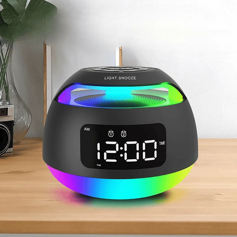 Radio réveil lumineux bluetooth