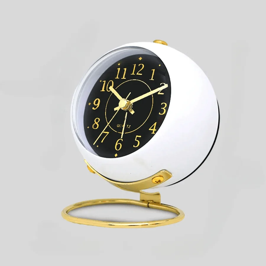 Réveil analogique design rond