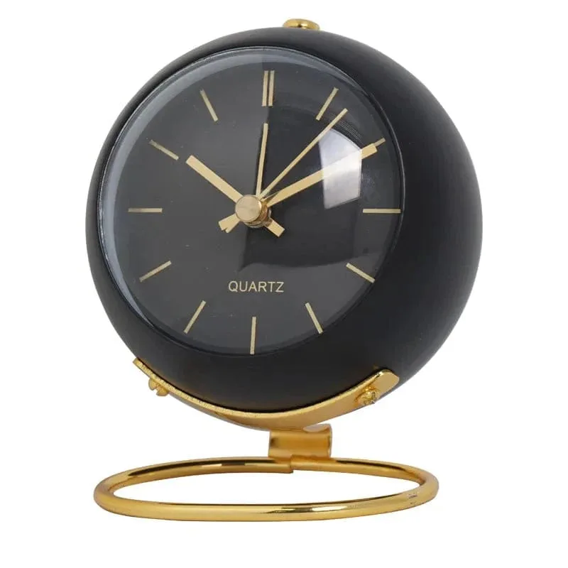Réveil vintage noir