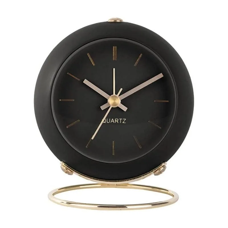 Réveil vintage noir