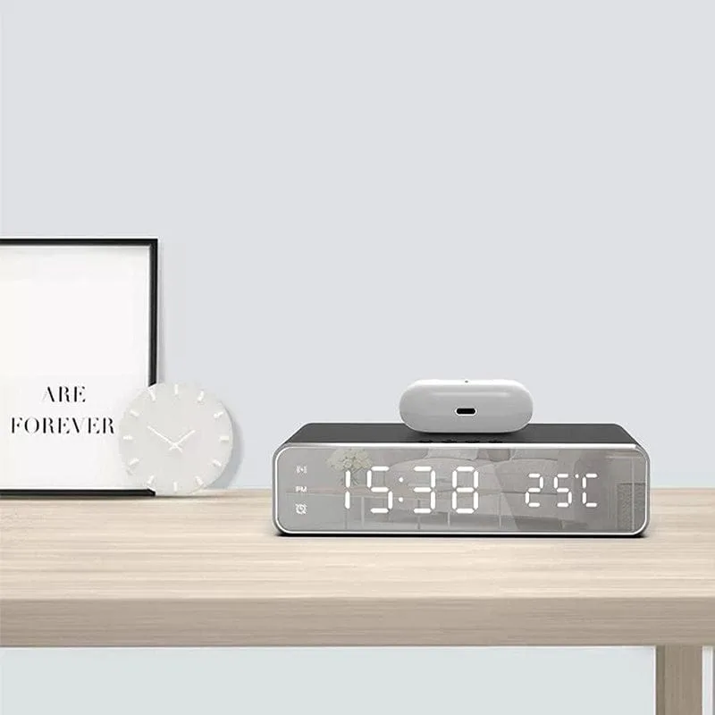 Réveil chargeur induction avec température