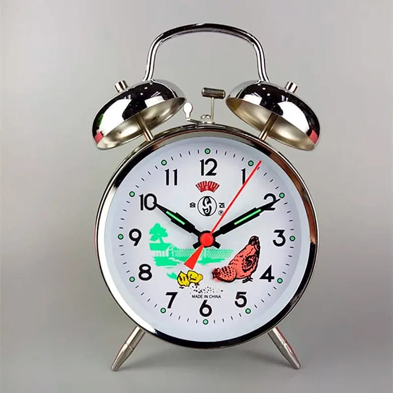 Réveil mécanique avec trotteuse