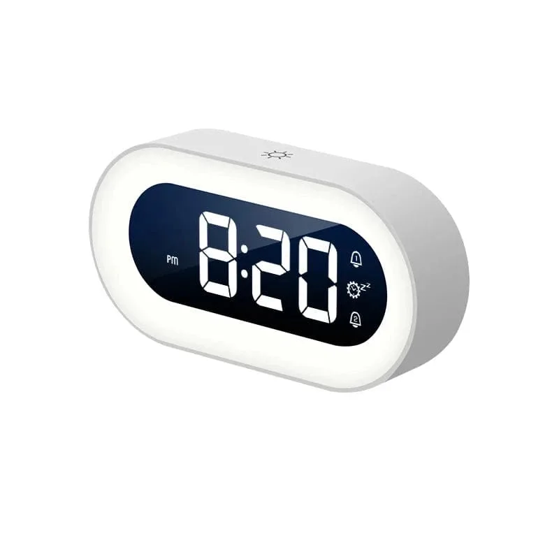 Réveil numérique design avec éclairage led