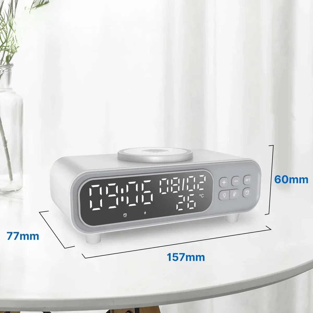 Réveil chargeur induction moderne