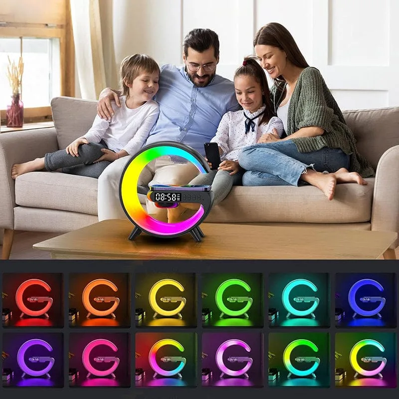 Réveil chargeur induction lampe