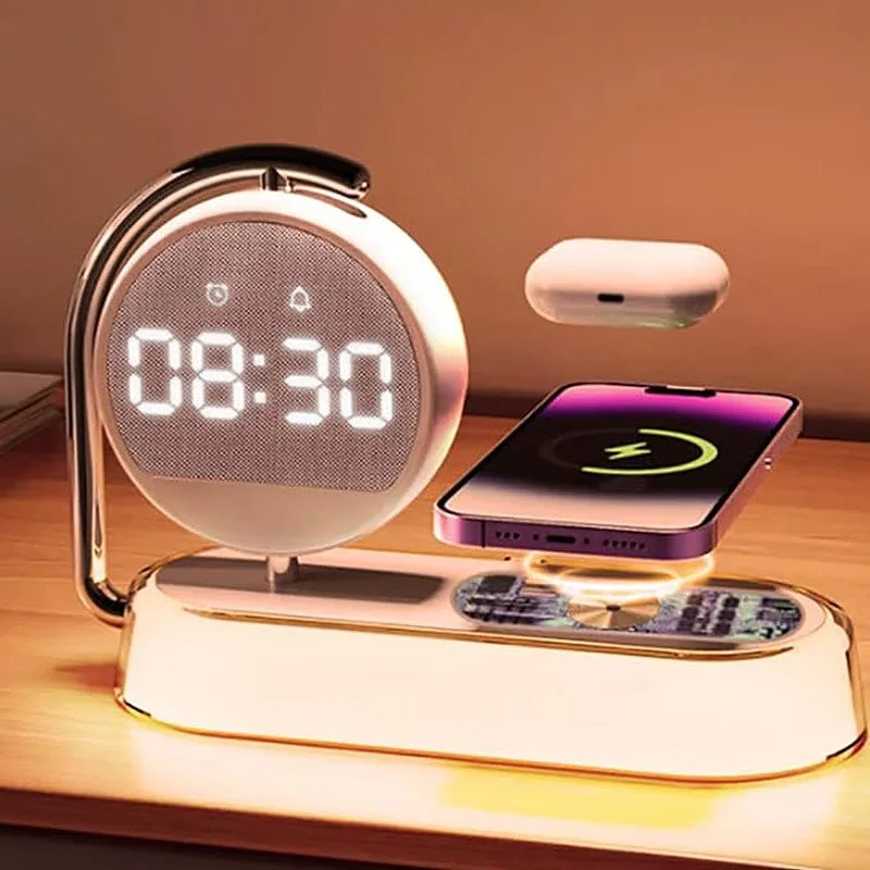 Réveil simulateur d'aube avec chargeur induction
