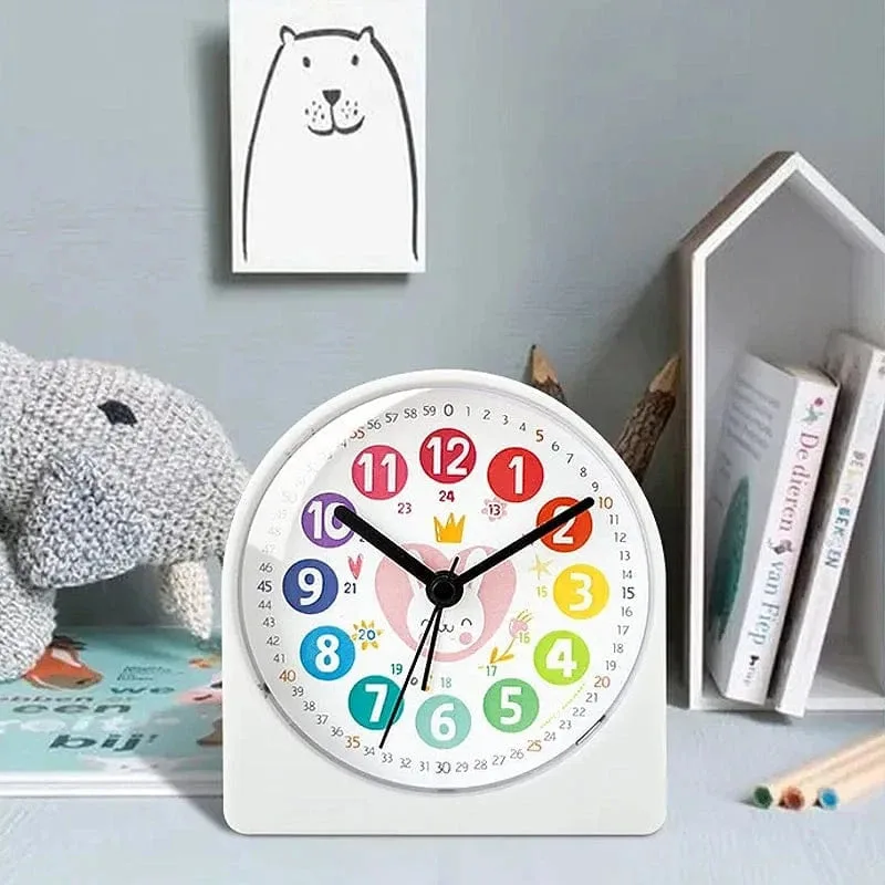Réveil éducatif lapin rose