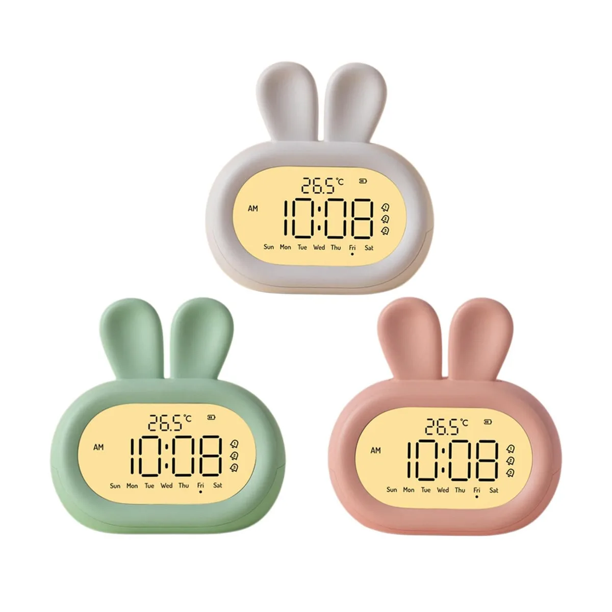 Réveil lapin veilleuse