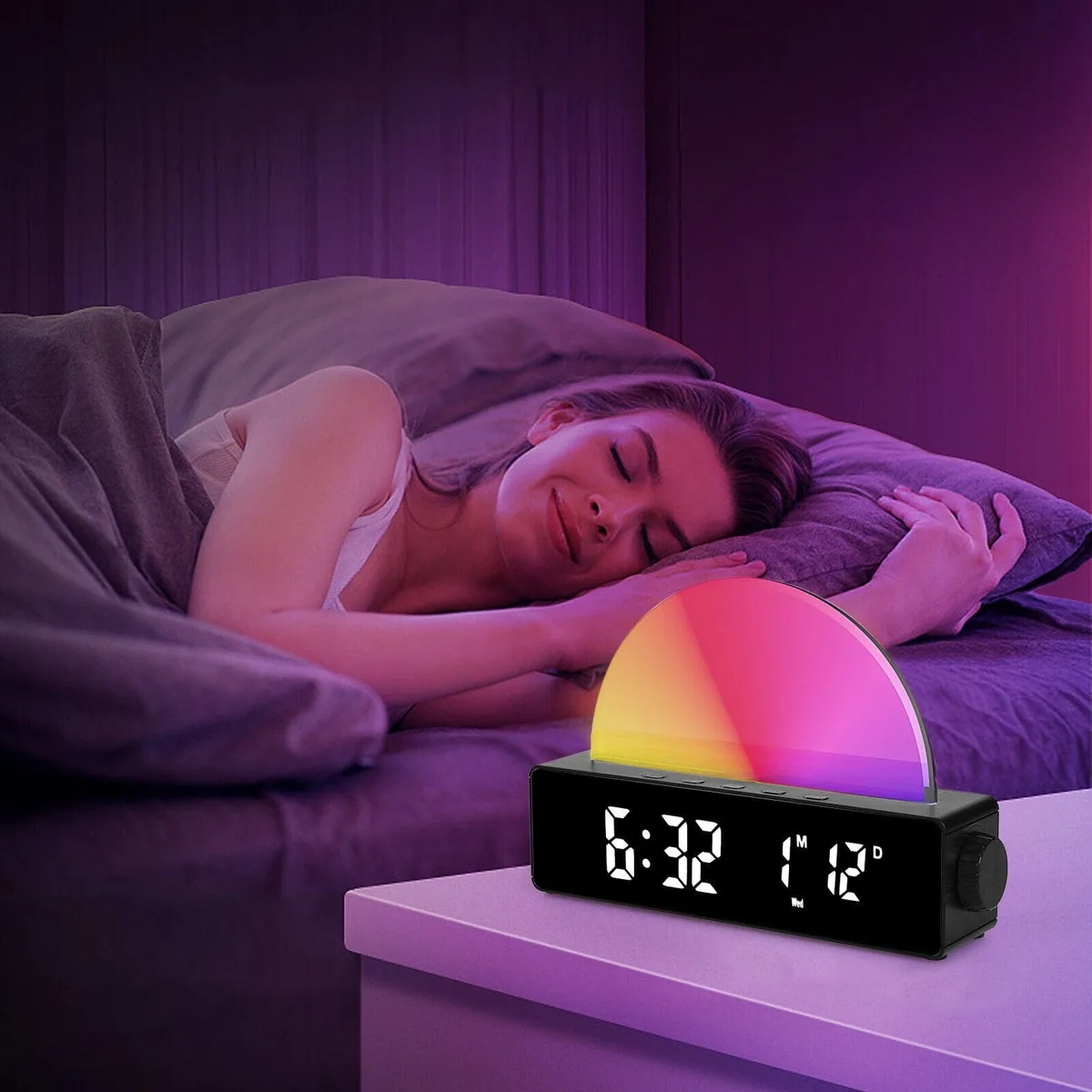 Réveil simulateur d'aube et crépuscule
