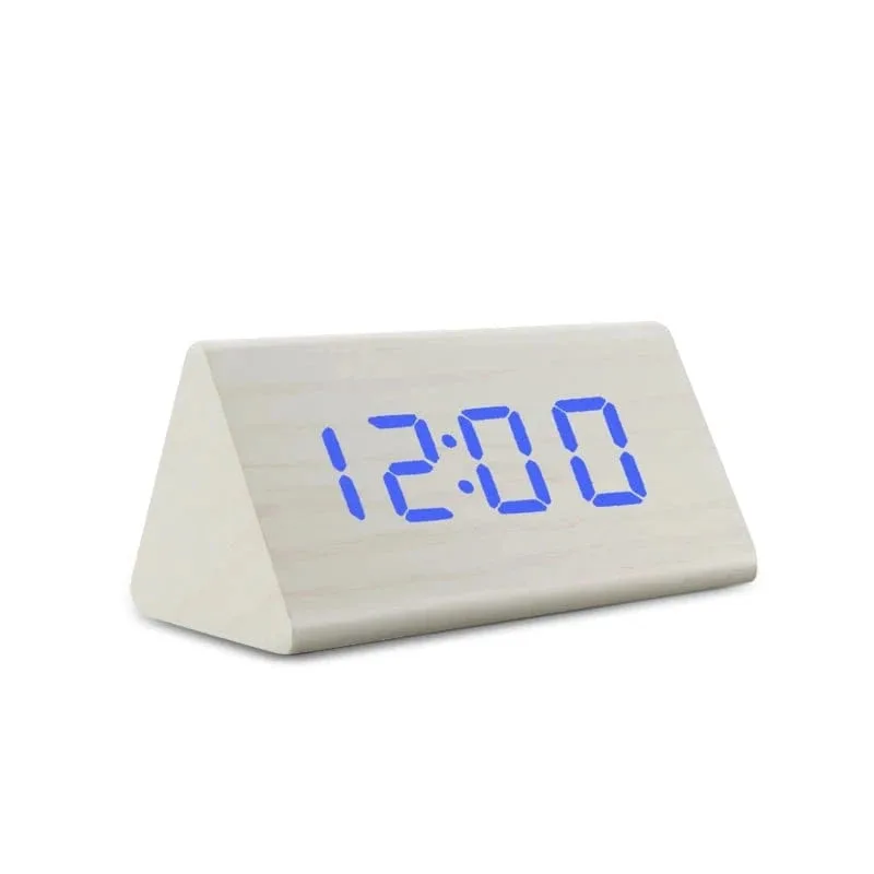 Réveil bois blanc