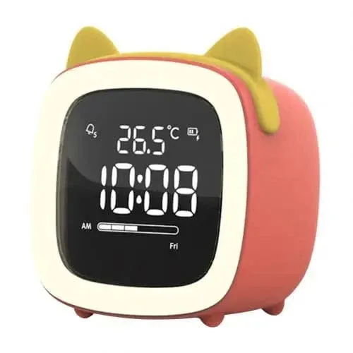 Réveil veilleuse chat