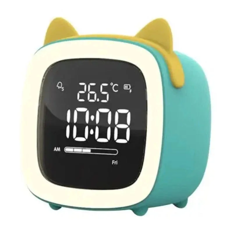 Réveil veilleuse chat