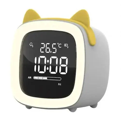 Réveil veilleuse chat