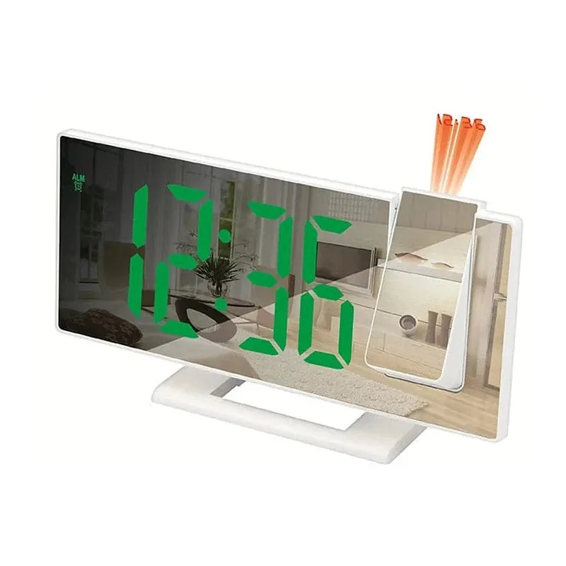 Réveil projecteur blanc