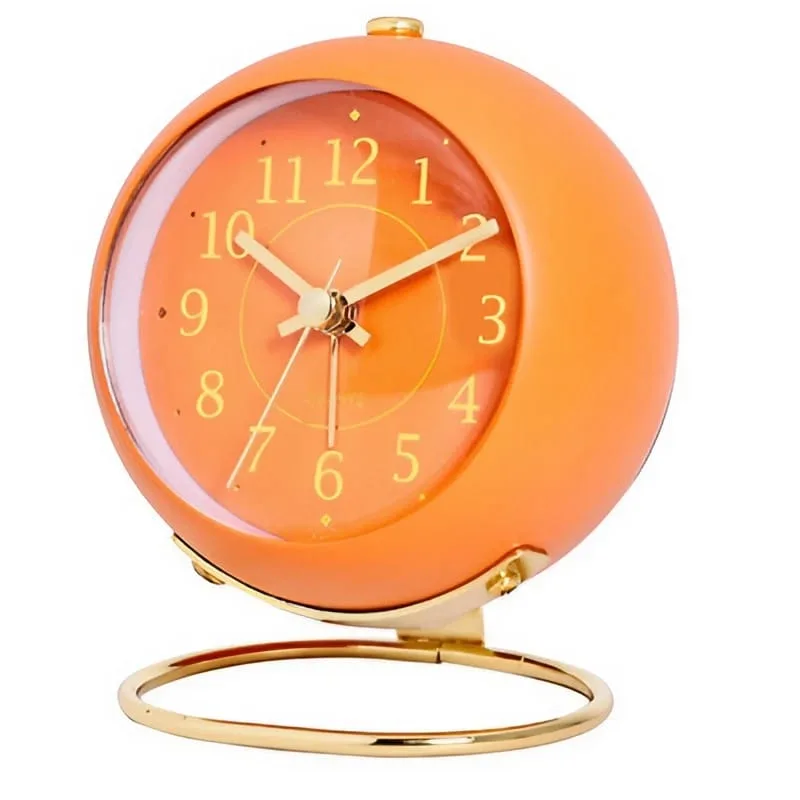 Réveil vintage orange