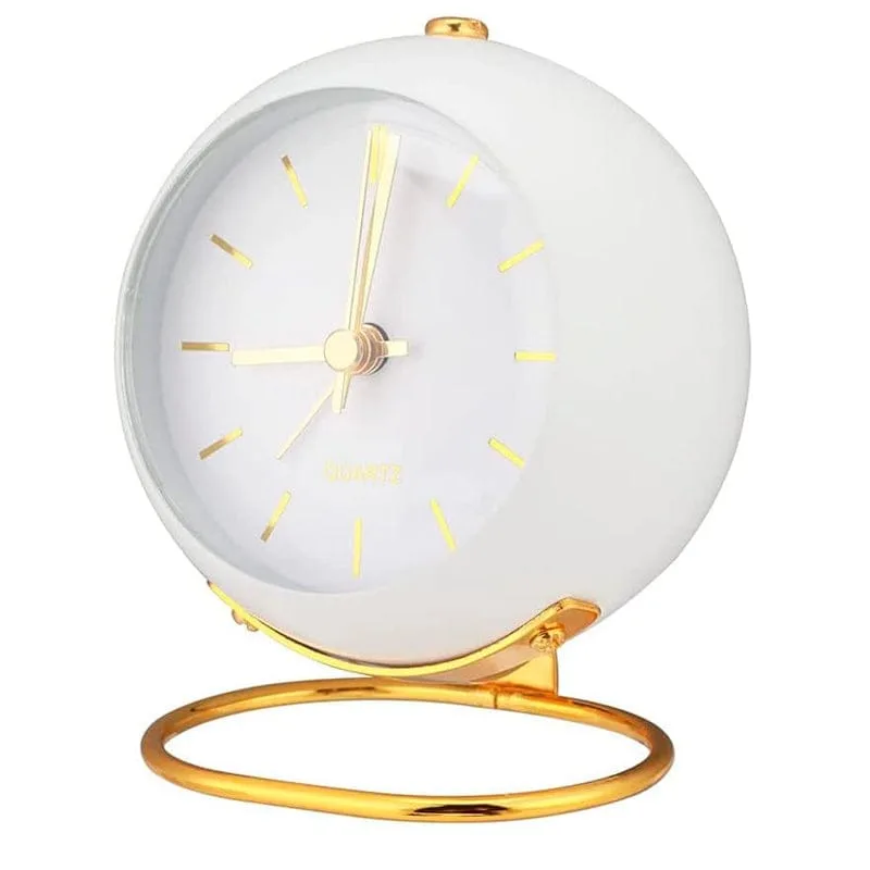 Réveil vintage blanc