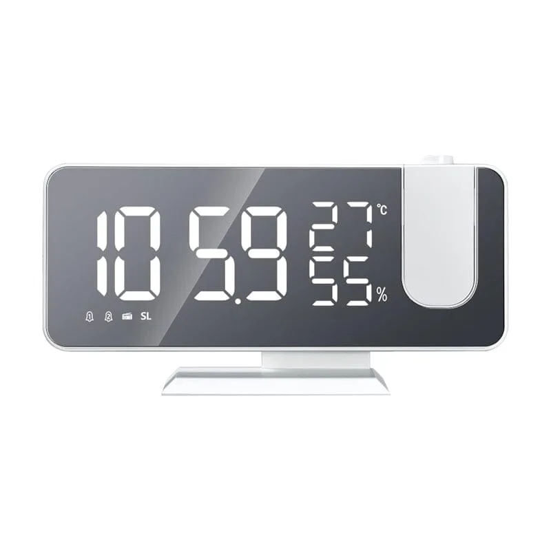 Radio réveil projecteur blanc