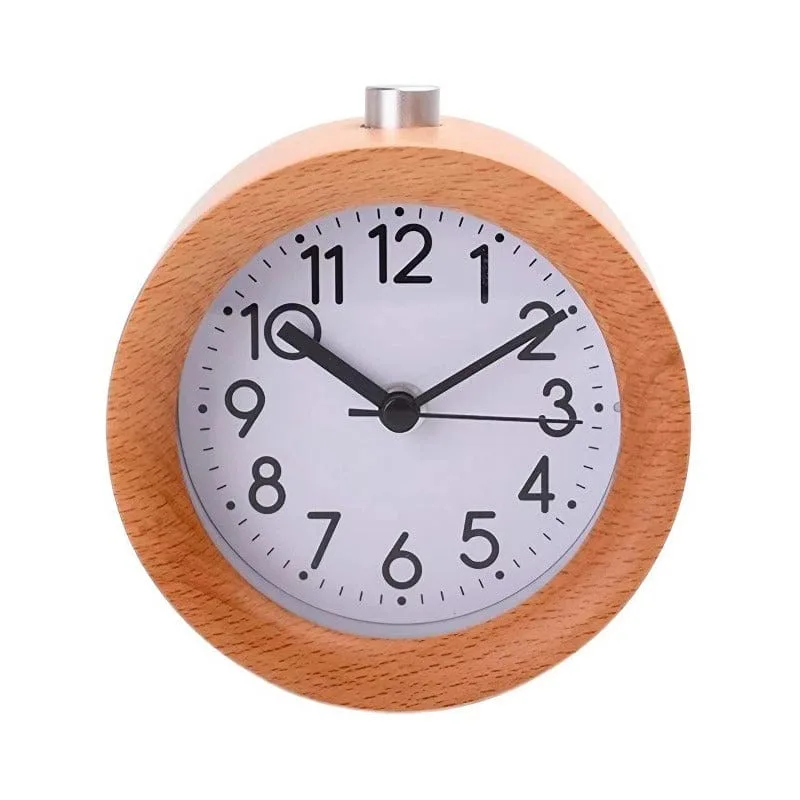 Réveil bois horloge