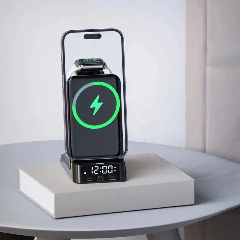 Réveil chargeur induction Apple et Samsung