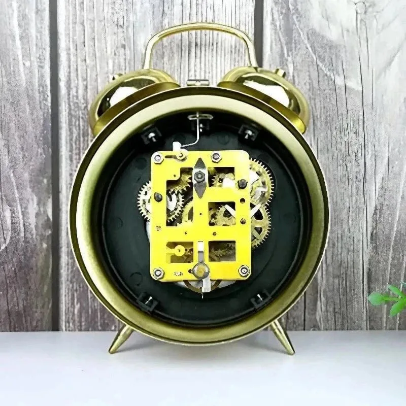 Réveil mécanique double cloche