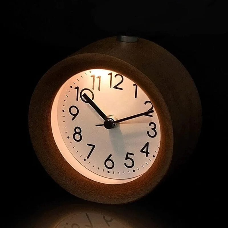 Réveil bois horloge