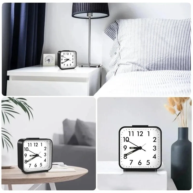 Réveil à pile quartz lumineux