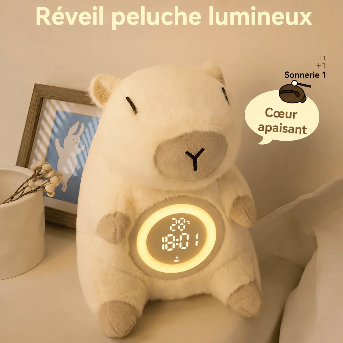 Réveil enfant en peluche