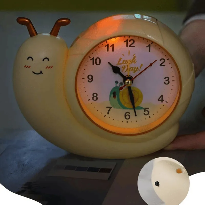 Réveil enfant escargot lumineux