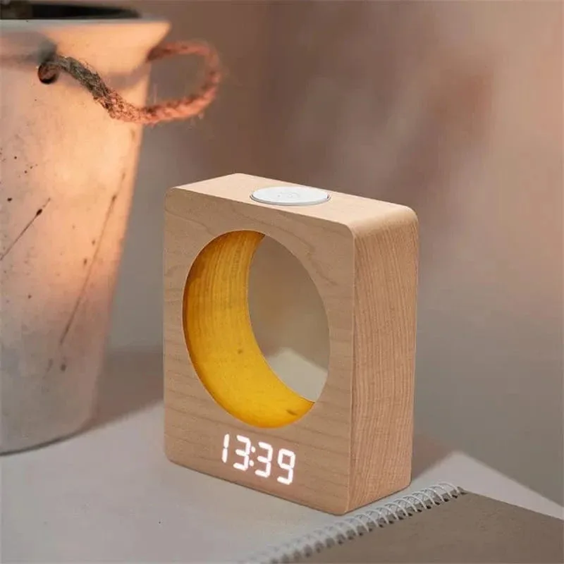 Réveil bois design