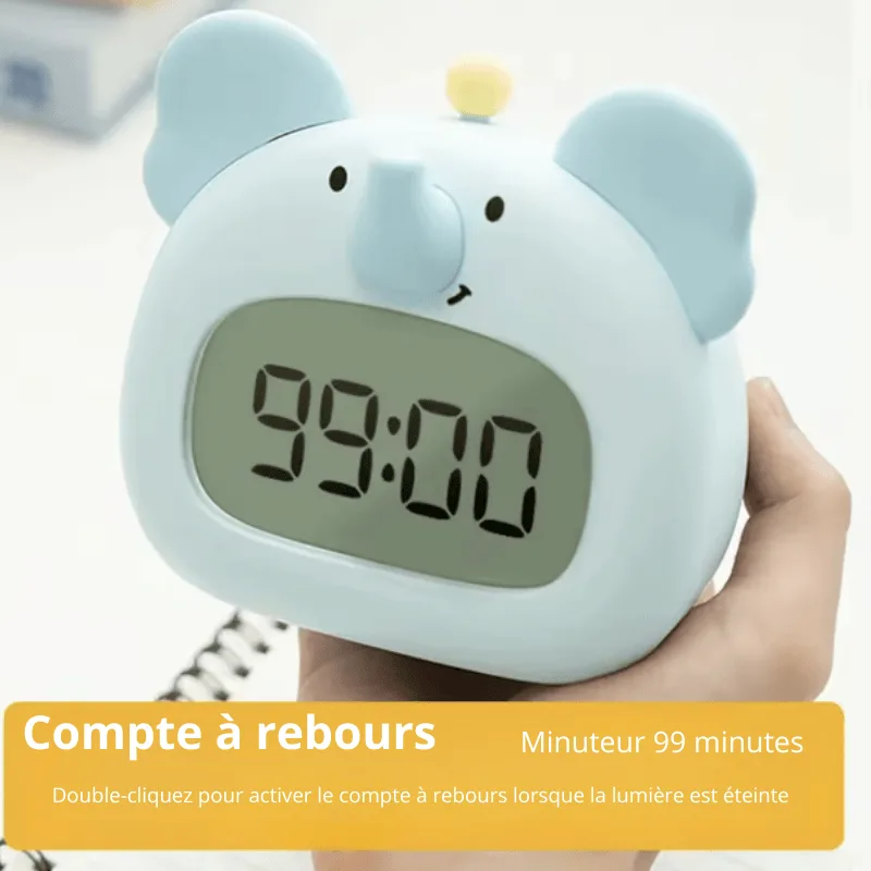 Réveil enfant éléphant