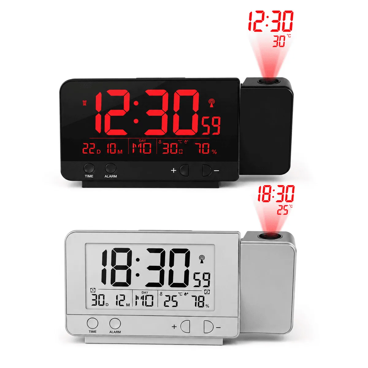 Réveil Projecteur avec Calendrier