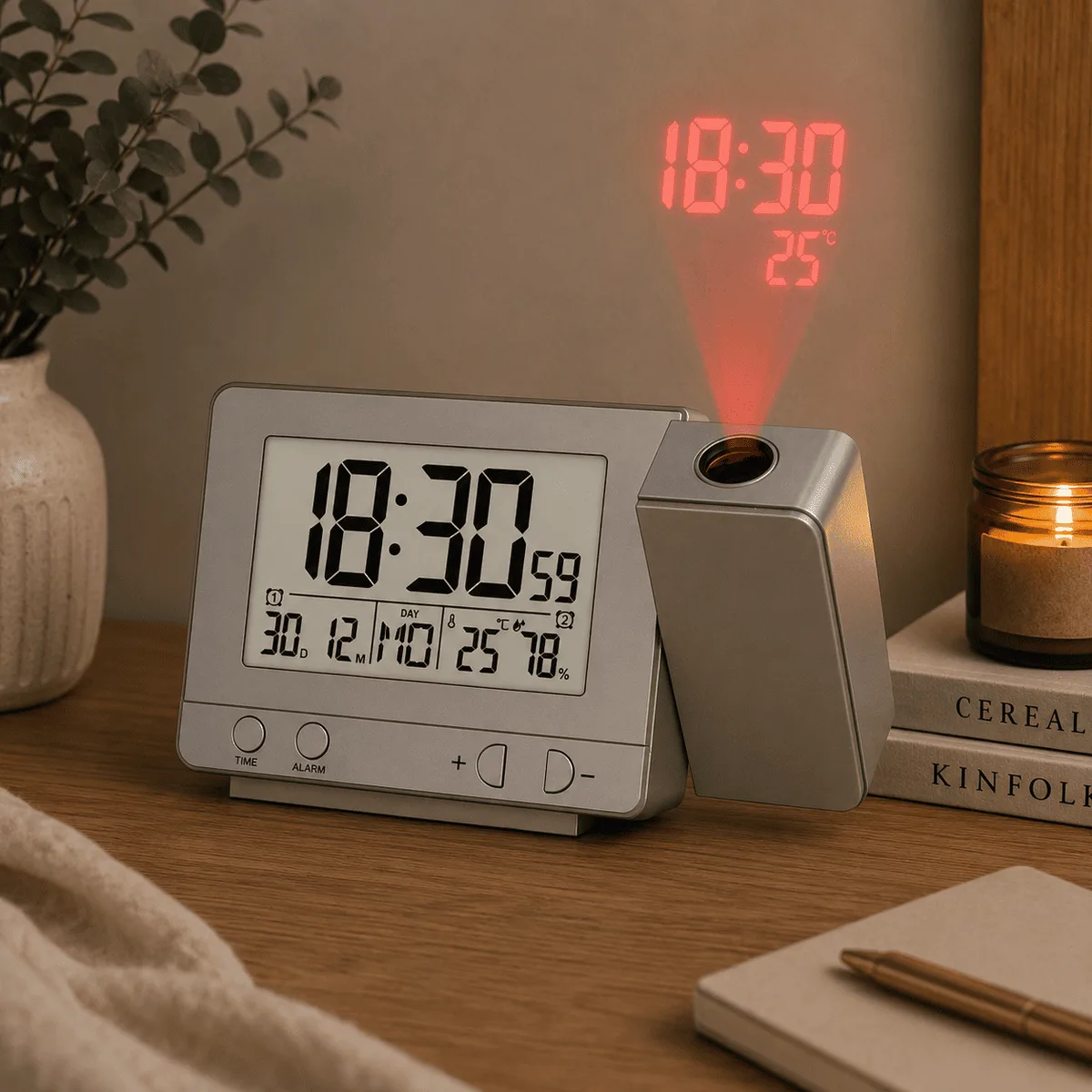 Réveil Projecteur avec Calendrier