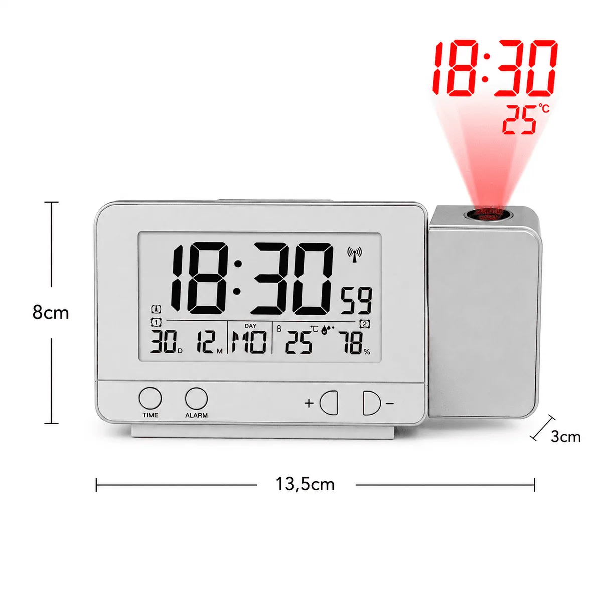 Réveil Projecteur avec Calendrier
