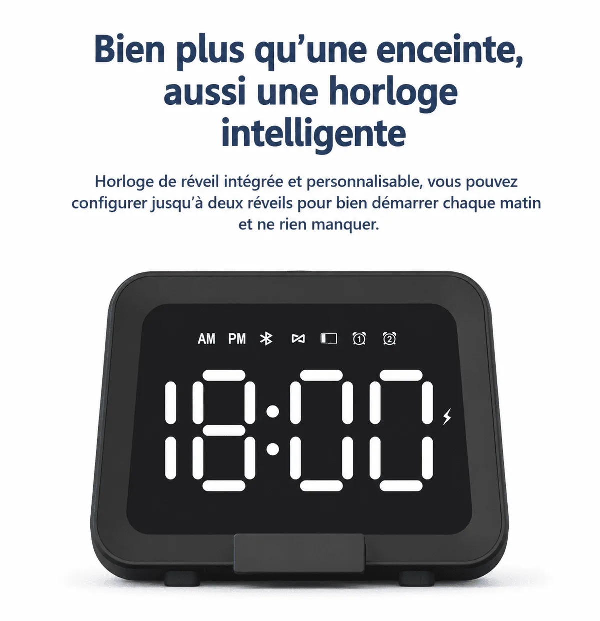 Réveil Enceinte Bluetooth pour Ado