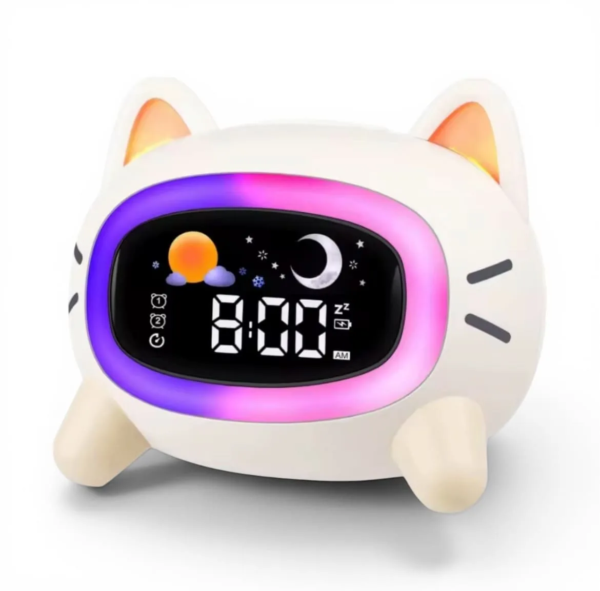 Réveil Chat Jour Nuit
