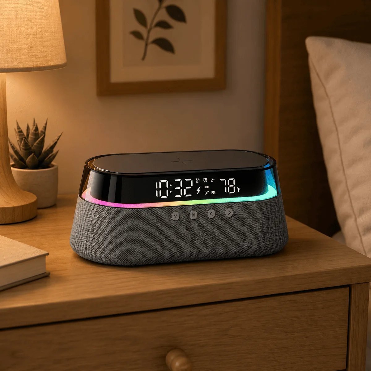 Enceinte Radio Réveil à Induction