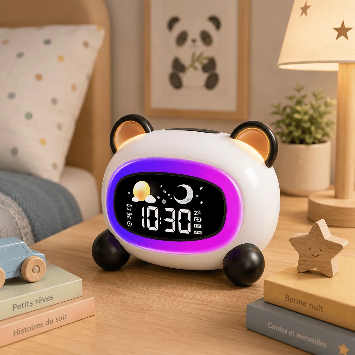 Réveil Panda Jour Nuit