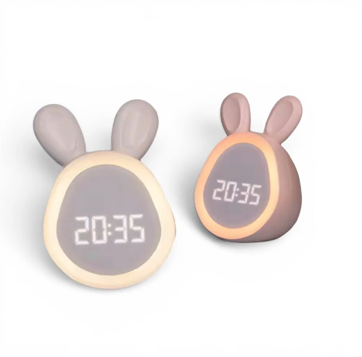 Réveil Lapin Halo Lumineux