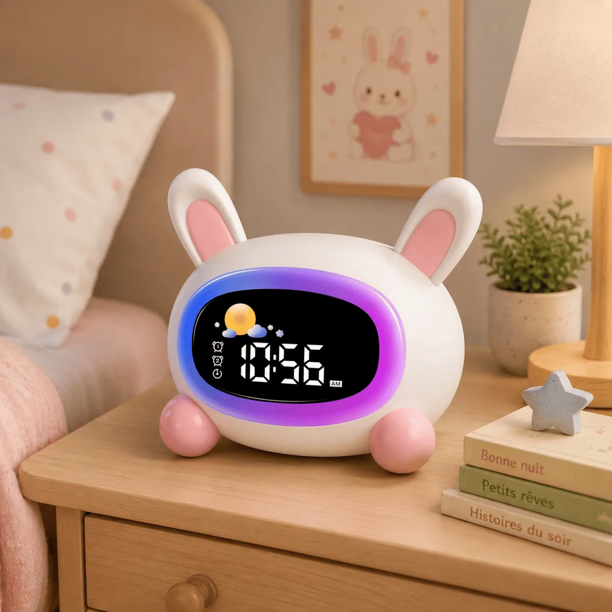 Réveil Lapin Jour Nuit