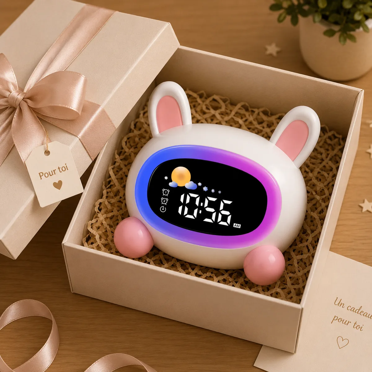 Réveil Lapin Jour Nuit