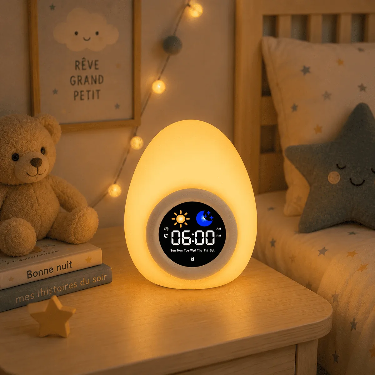Réveil Éducatif Jour Nuit Œuf