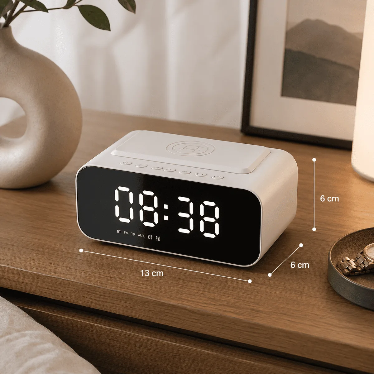 Radio Réveil Bluetooth Mains Libres